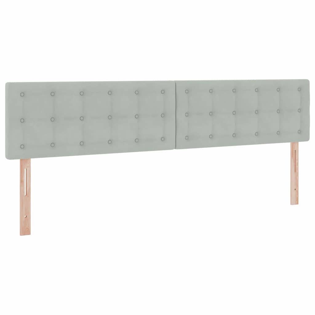 LED krevet za pohranu s madracem Svjetlosiva 200 x 200 cm