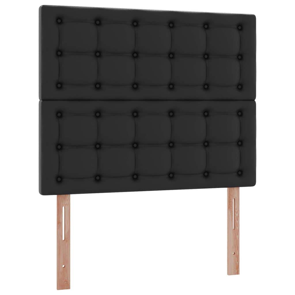 Krevet s od storage s madracem Crna 120 x 200 cm Lažna koža