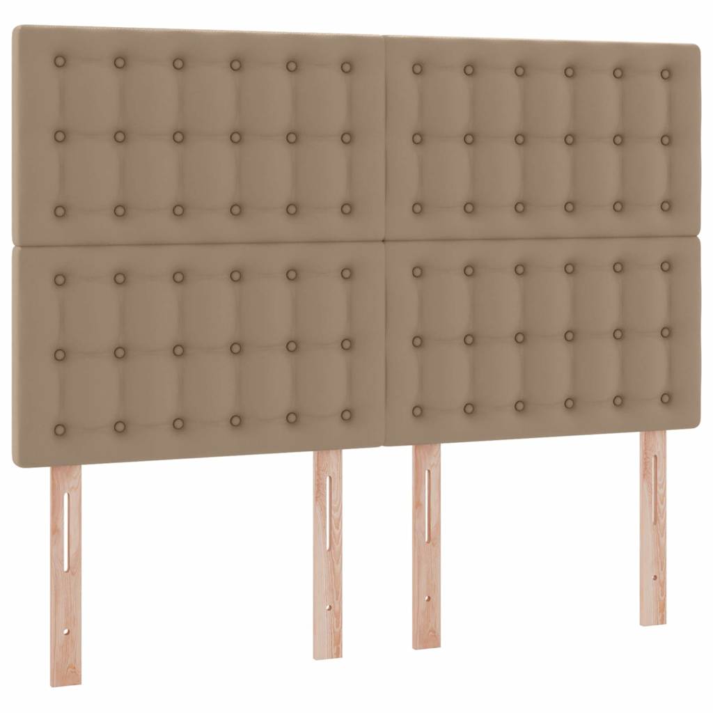 Krevet s od storage s madracem Kapućino 140 x 190 cm Lažna koža