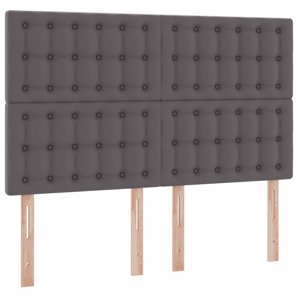 Krevet s od storage s madracem Siva 140 x 200 cm Lažna koža