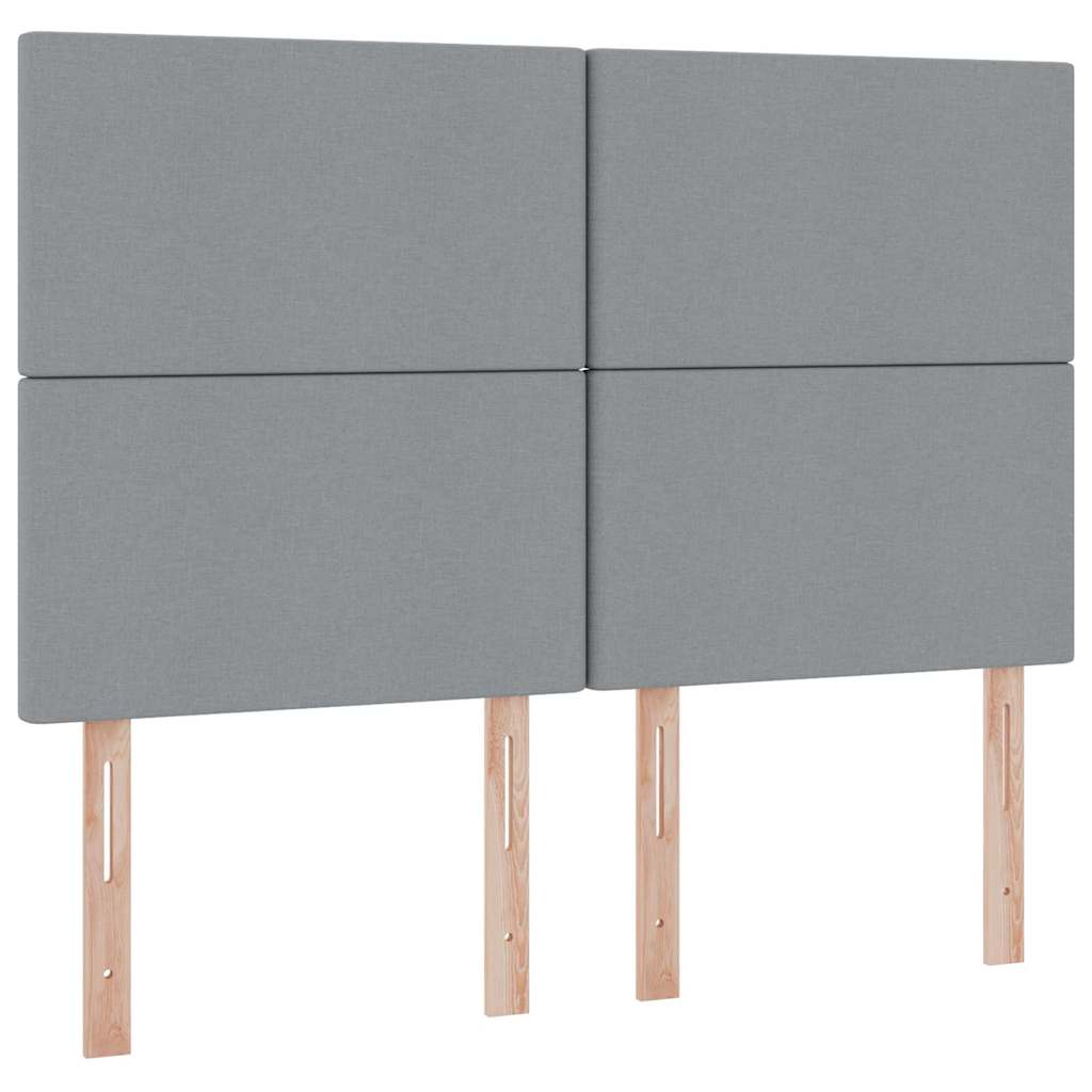 Krevet s madracem i skladištem Svijetlo siva 140 x 190 cm