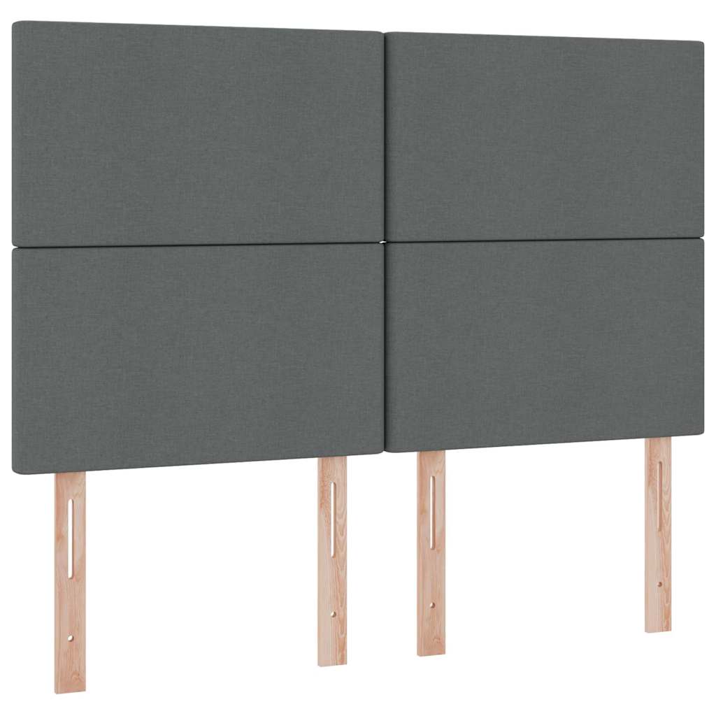 Krevet s madracem i skladištem Tamno siva 140 x 190 cm