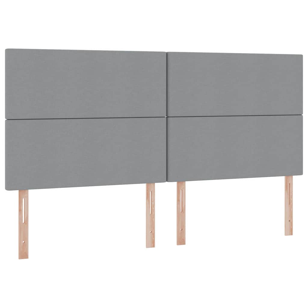 Krevet s madracem i skladištem Svijetlo siva 200 x 200 cm