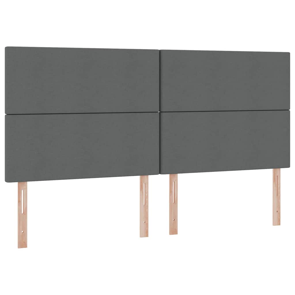 Krevet s madracem i skladištem Tamno siva 200 x 200 cm