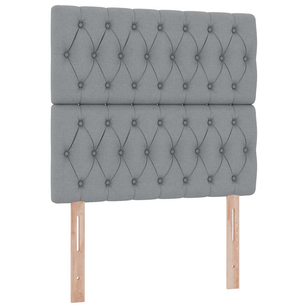 Krevet s madracem i skladištem Svijetlo siva 100 x 200 cm