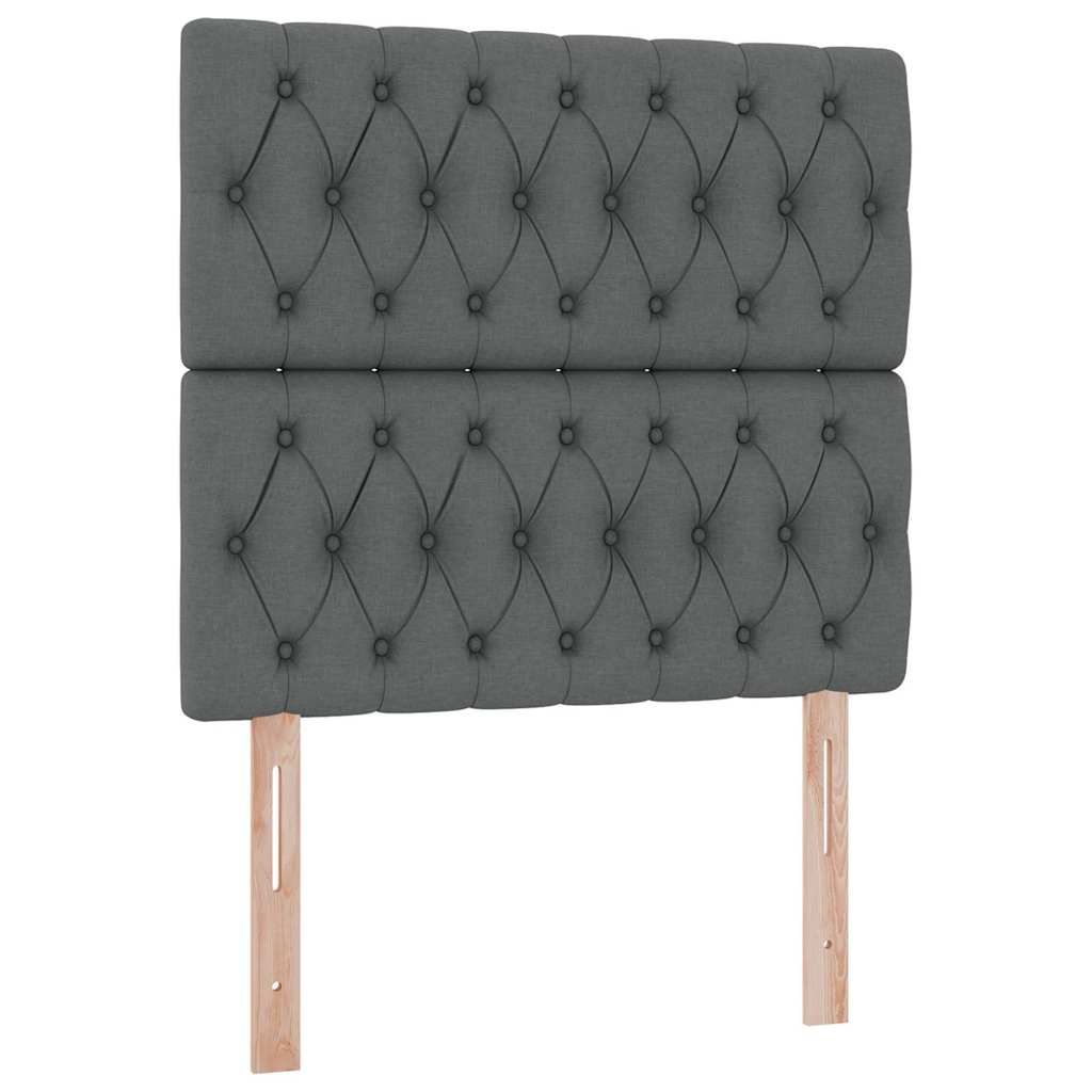 Krevet s madracem i skladištem Tamno siva 100 x 200 cm