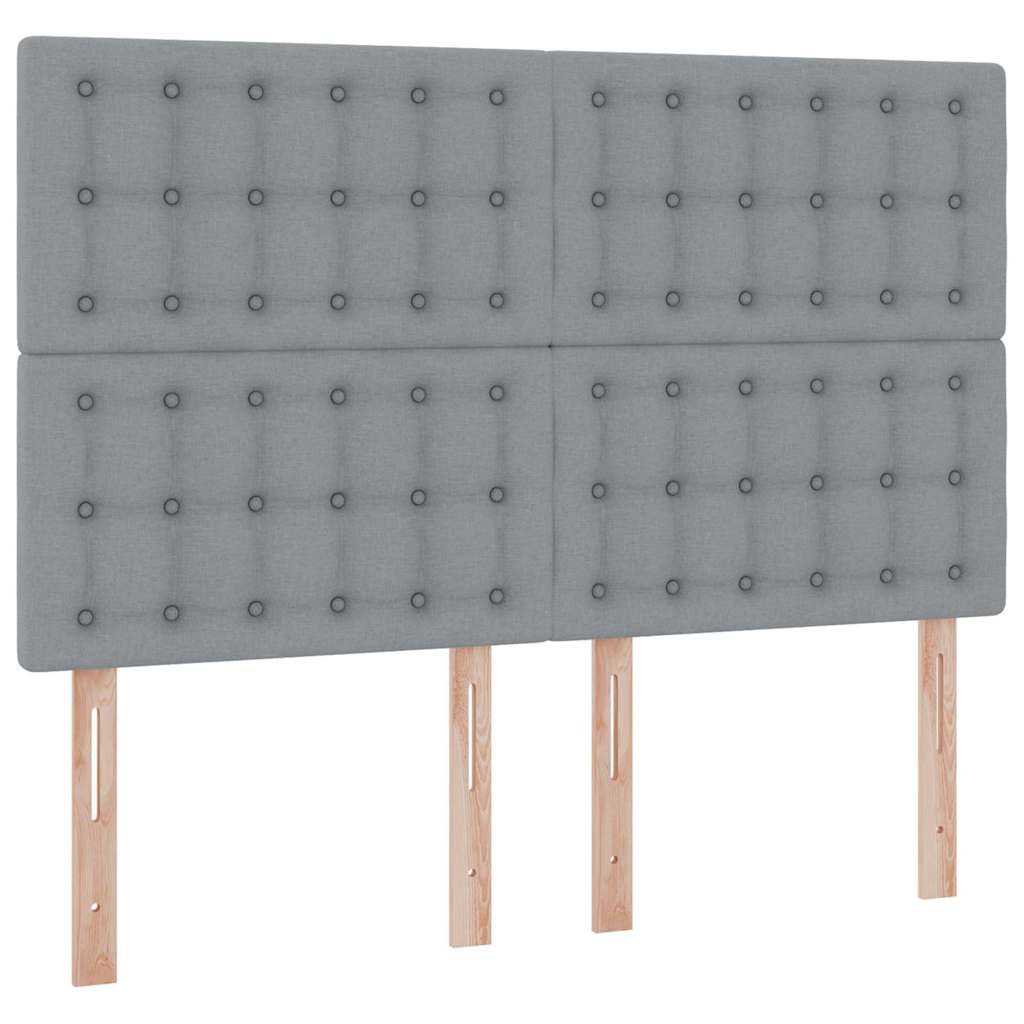 Krevet s madracem i skladištem Svijetlo siva 140 x 190 cm