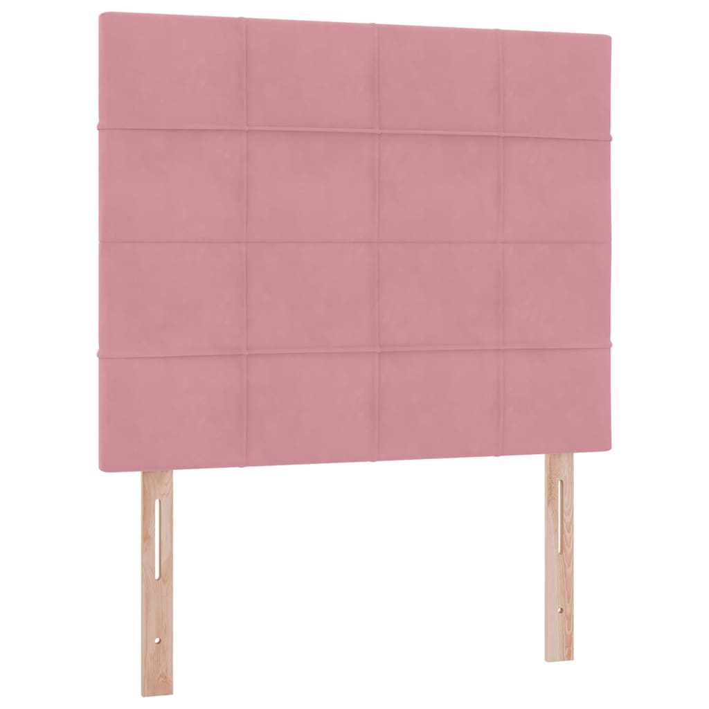 Krevet s madracem i skladištem Ružičasta 120 x 200 cm Baršun