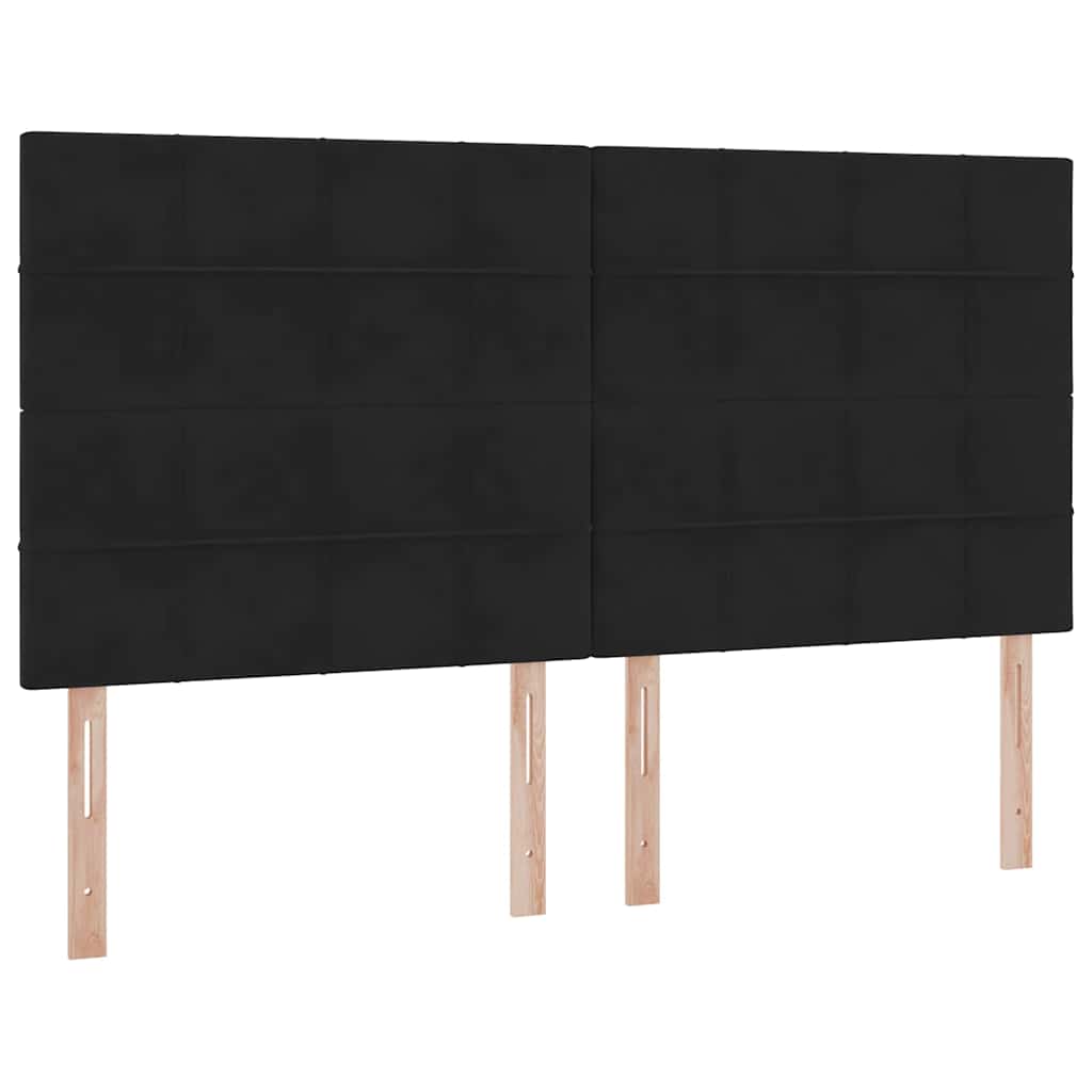 Krevet s madracem i skladištem Crna 160 x 200 cm Baršun