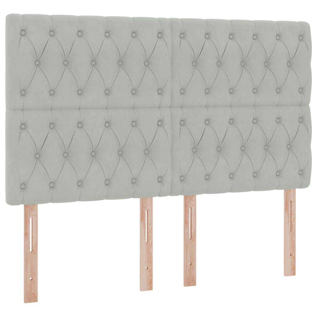 Krevet s madracem i skladištem Svijetlo siva 140 x 190 cm