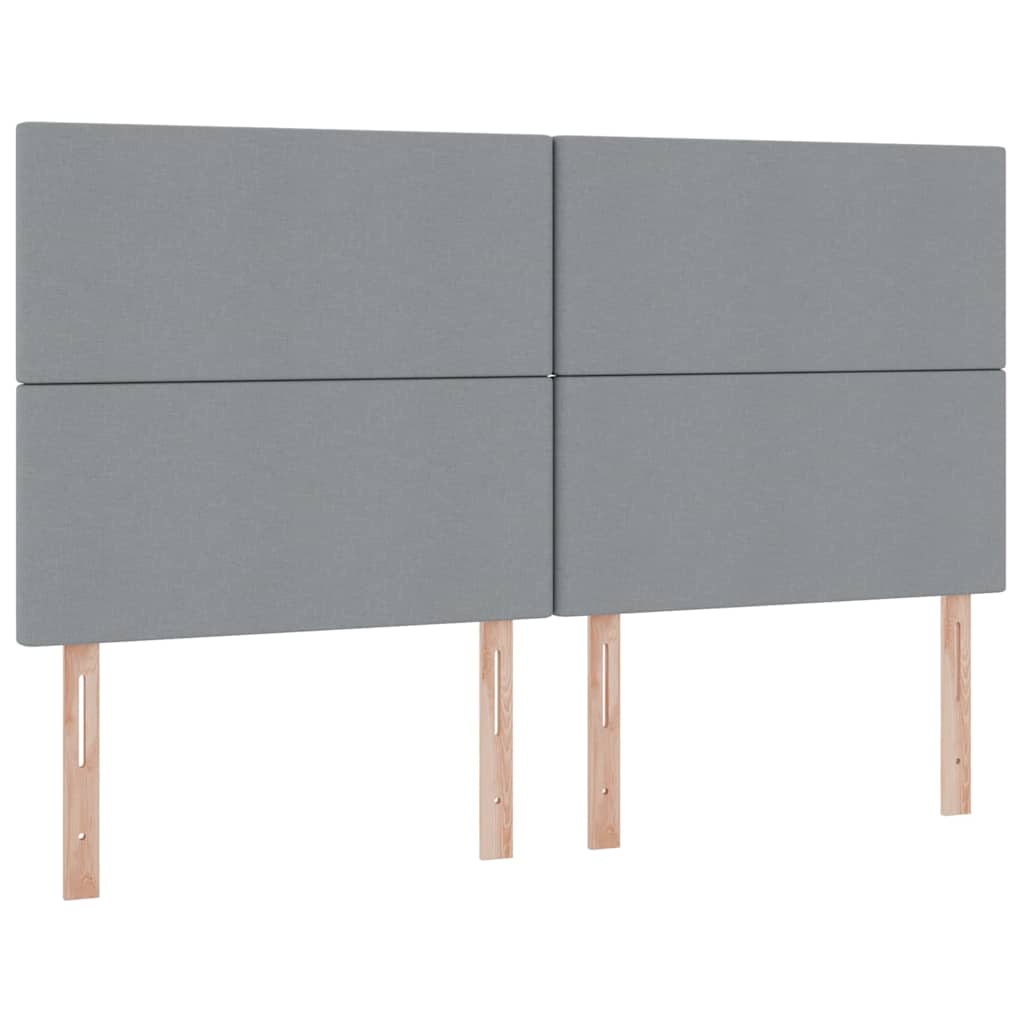 Krevet s od storage Svijetlo siva 180 x 200 cm Lažna koža