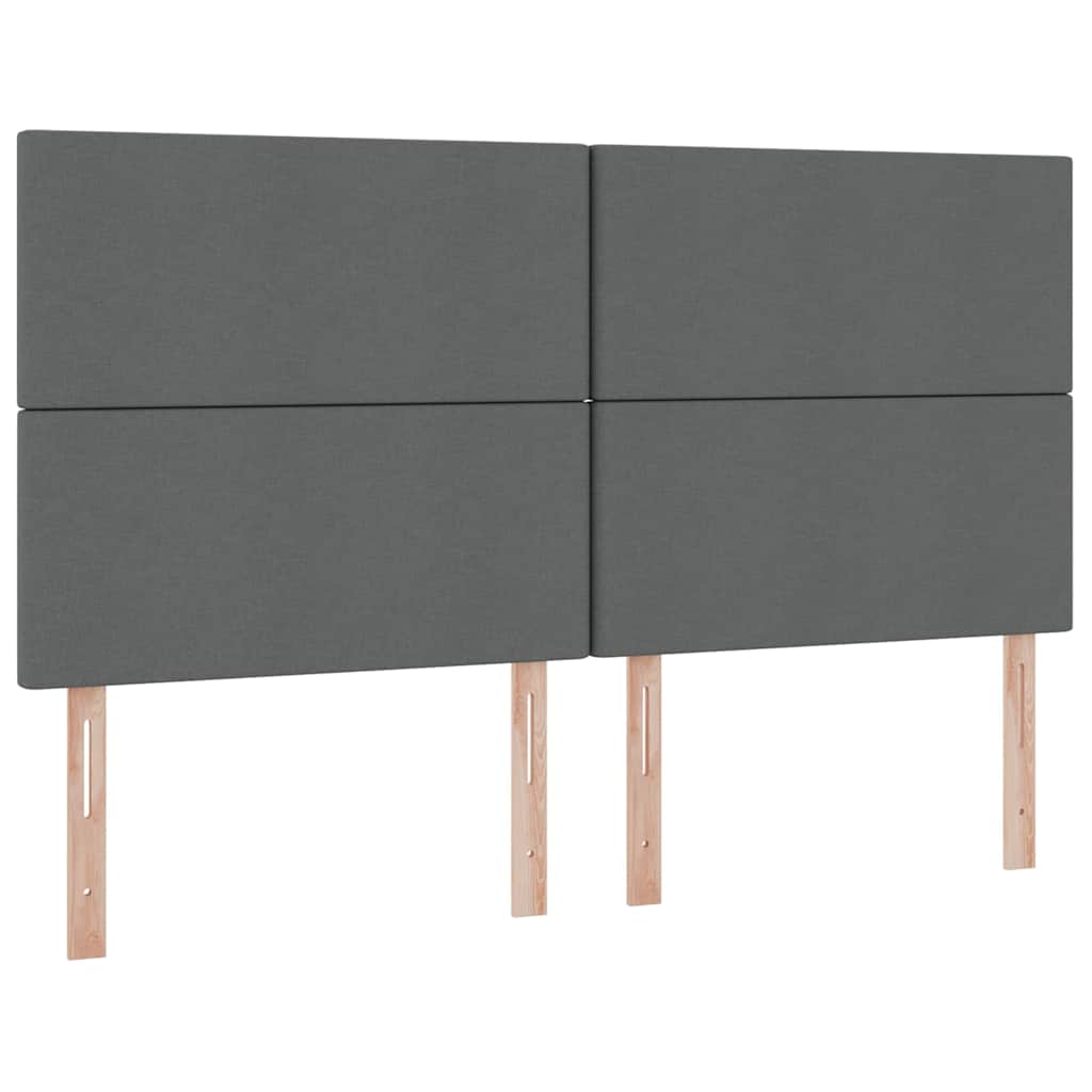 Krevet s od storage Tamno siva 200 x 200 cm Lažna koža