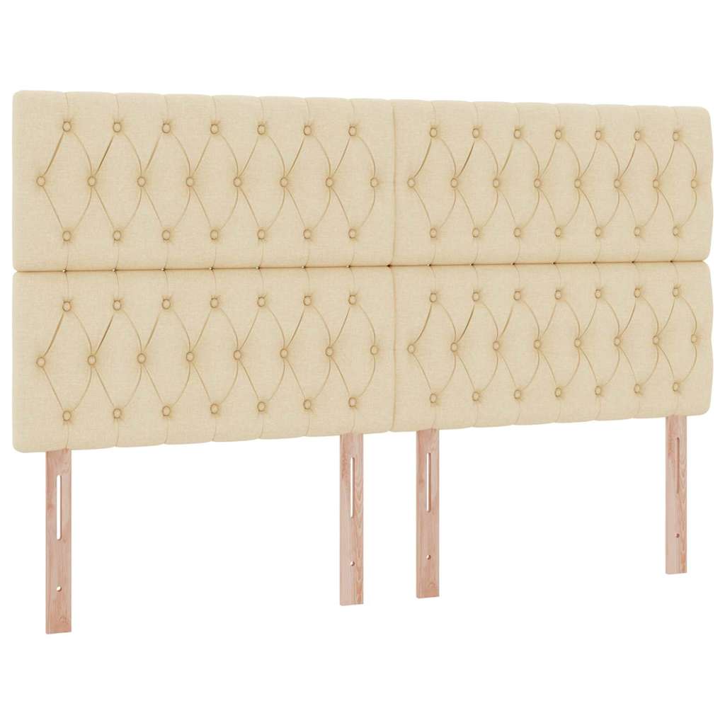 Krevet s od storage s uzglavljem Krema 200 x 200 cm Lažna koža
