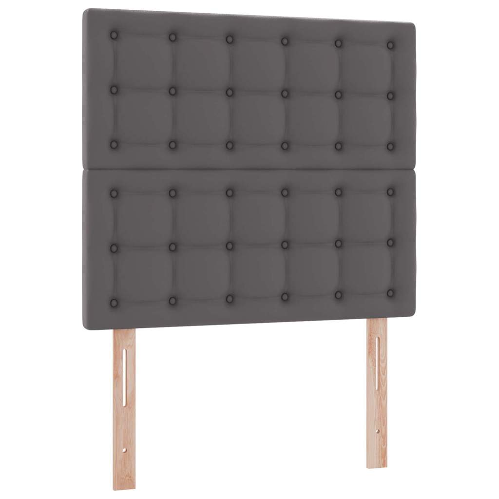 Krevet s prostorom za pohranu s LED-om Siva 100 x 200 cm