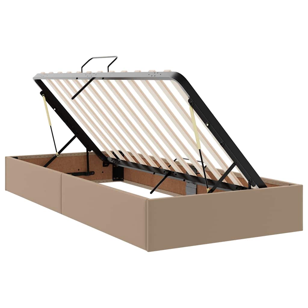 Krevet s prostorom za pohranu s LED-om Kapućino 100 x 200 cm