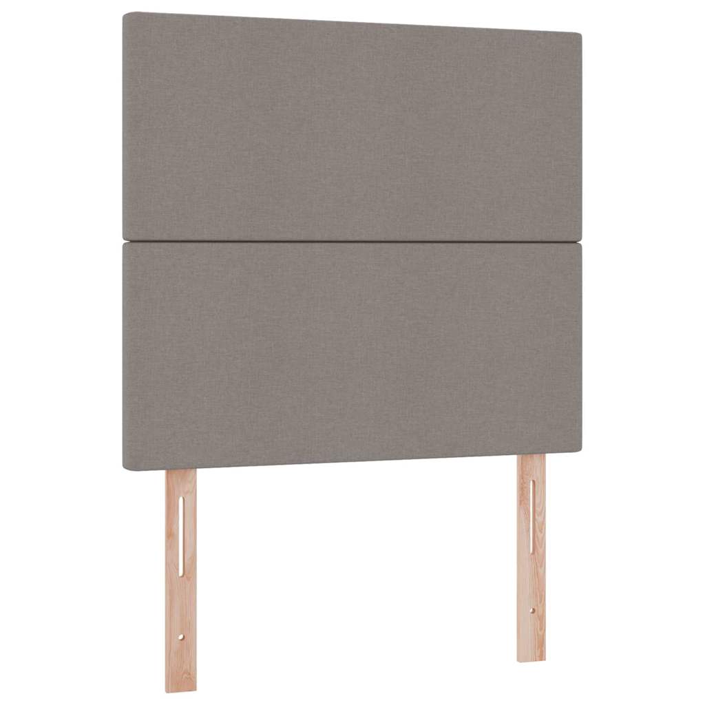 Krevet s prostorom za pohranu s LED-om Sivo-smeđa 90 x 190 cm