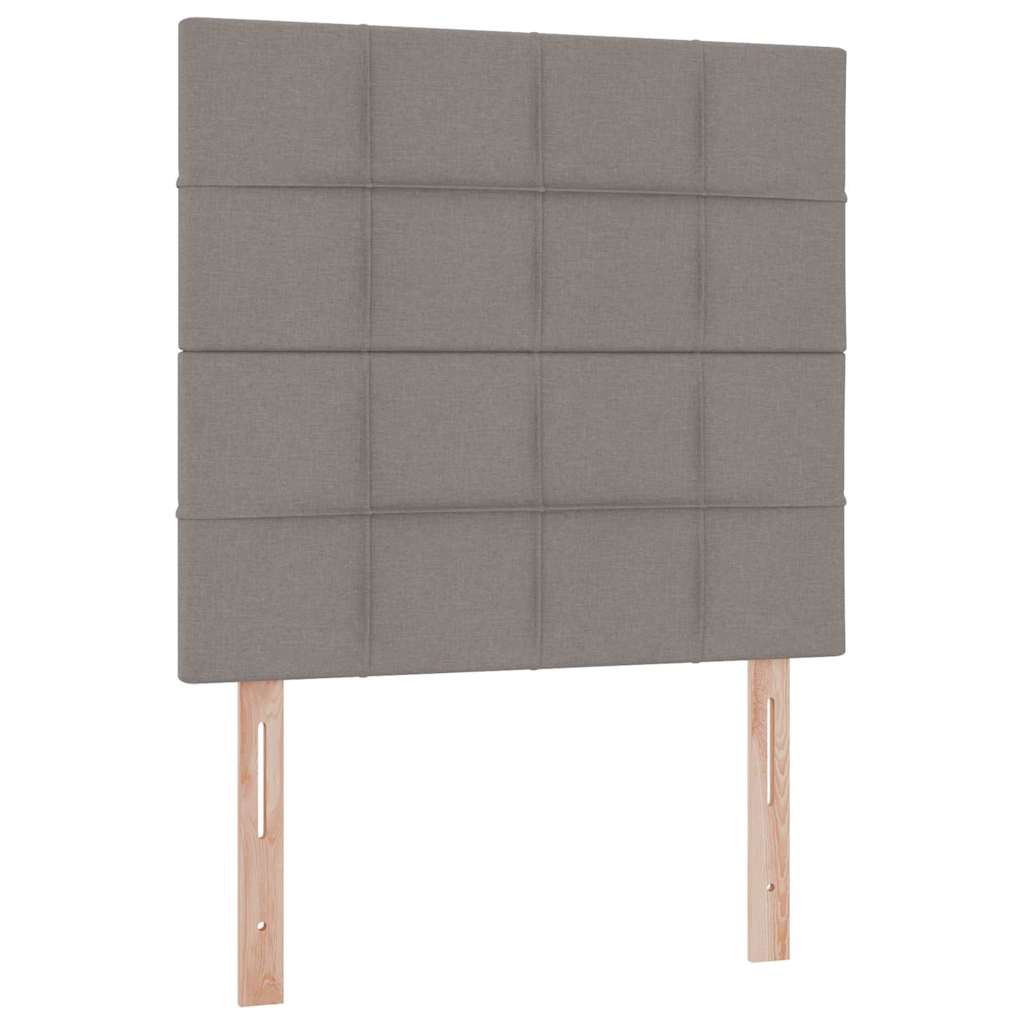 Krevet s prostorom za pohranu s LED-om Sivo-smeđa 100 x 200 cm