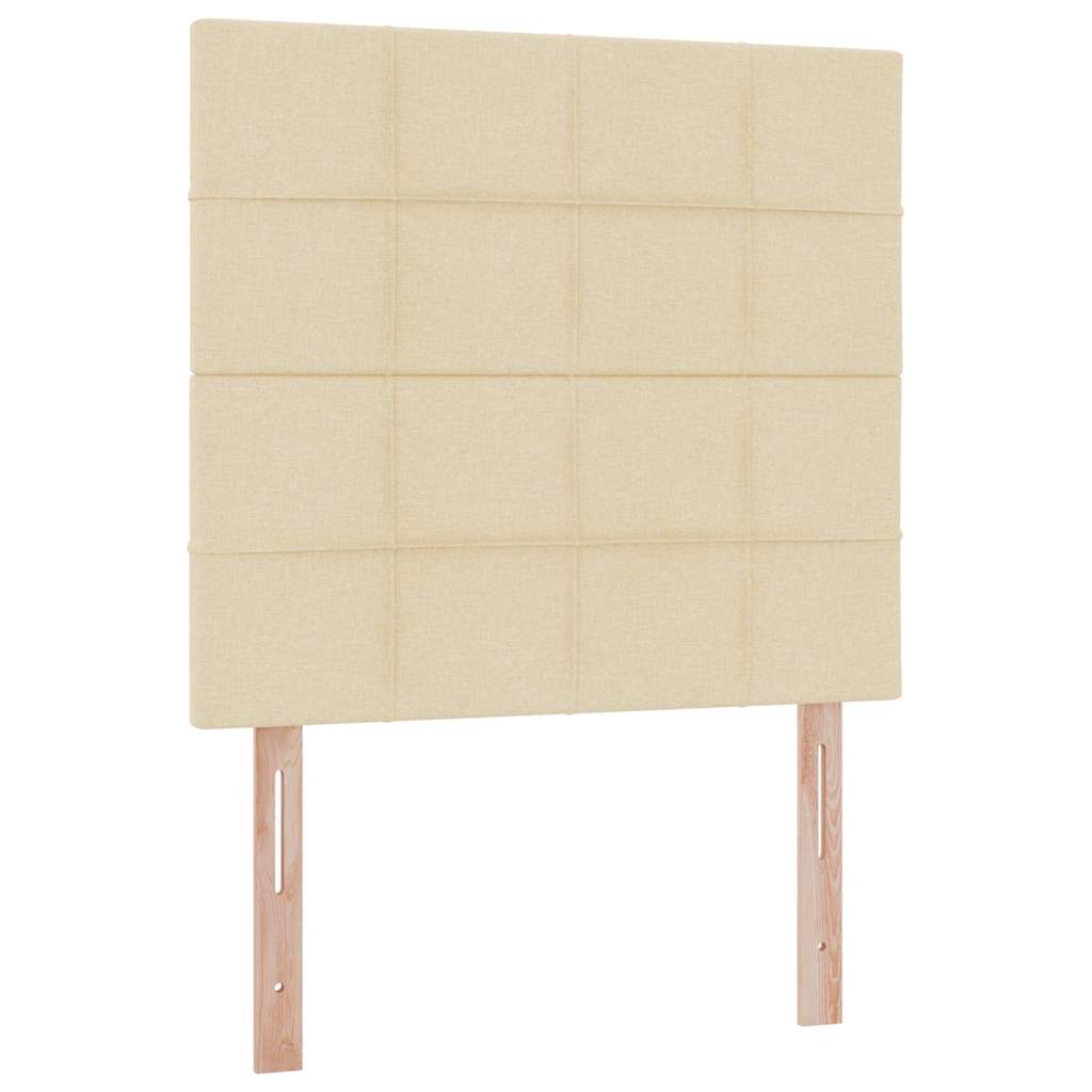 Krevet s prostorom za pohranu s LED-om Krema 100 x 200 cm