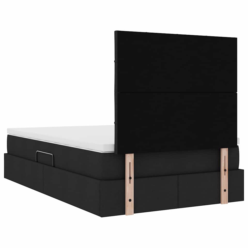 Krevet s prostorom za pohranu s LED-om Crna 120 x 190 cm