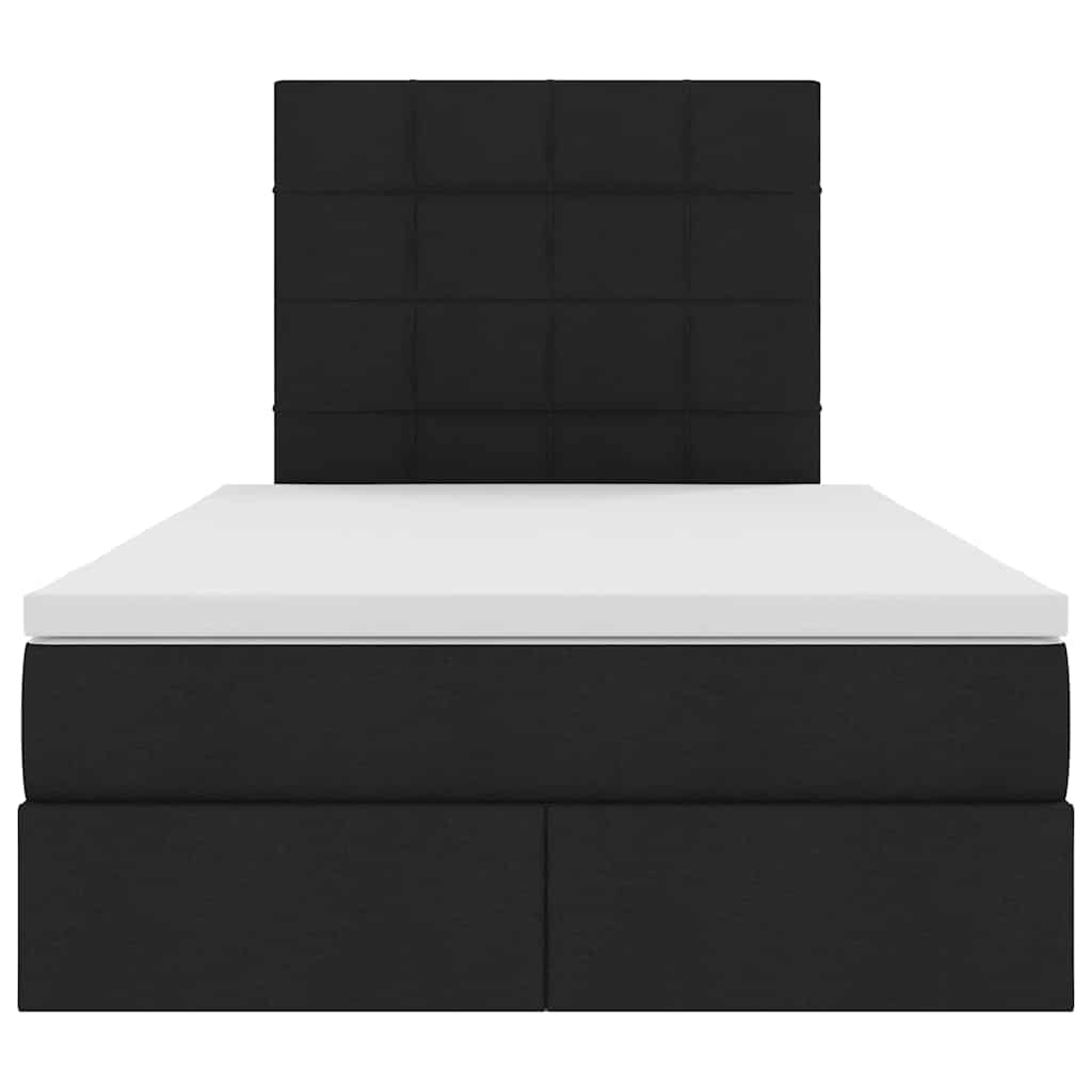 Krevet s prostorom za pohranu s LED-om Crna 120 x 200 cm