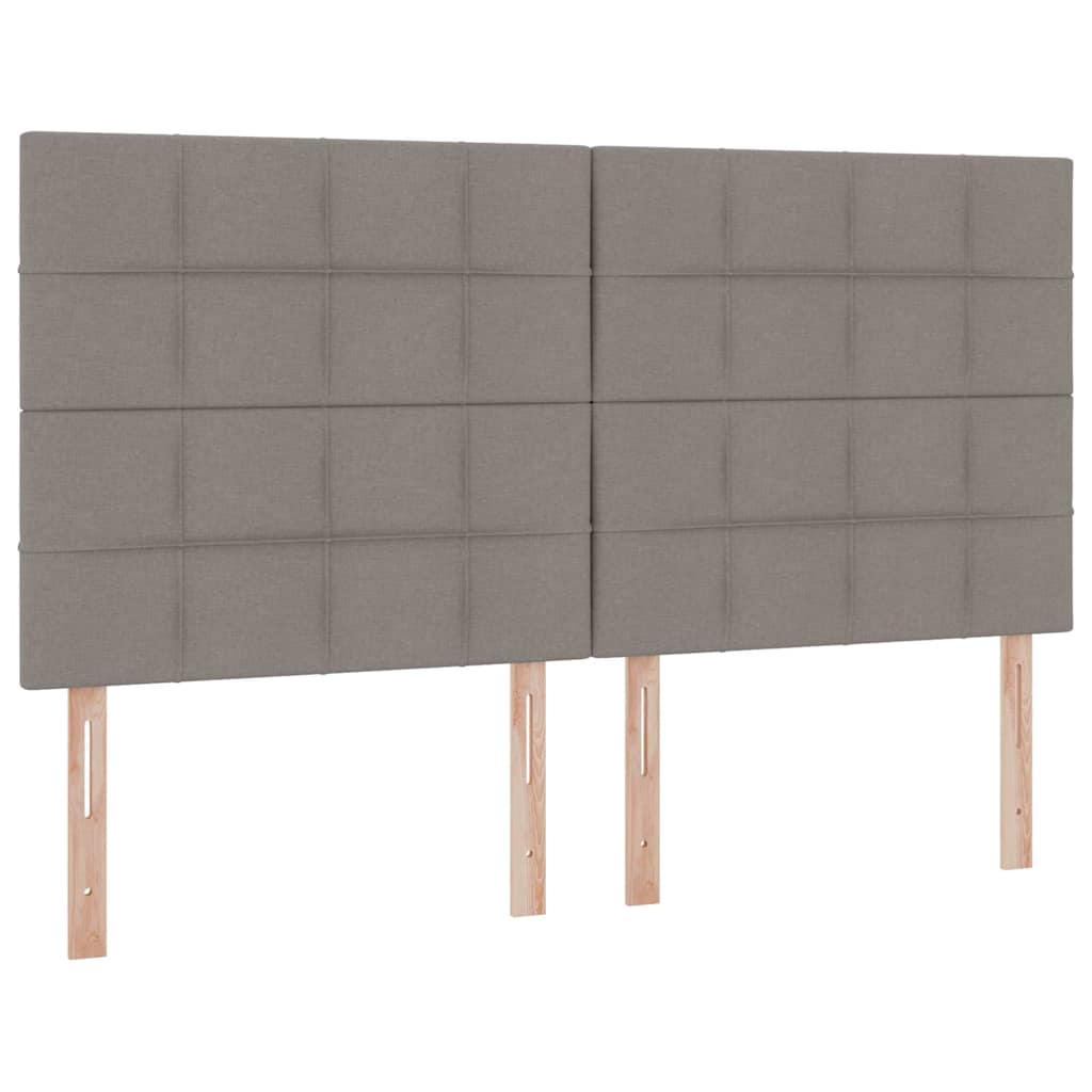 Krevet s prostorom za pohranu s LED-om Sivo-smeđa 180 x 200 cm