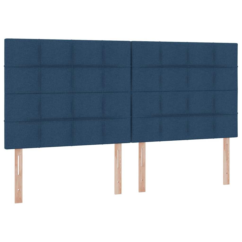 Krevet s prostorom za pohranu s LED-om Plava 200 x 200 cm