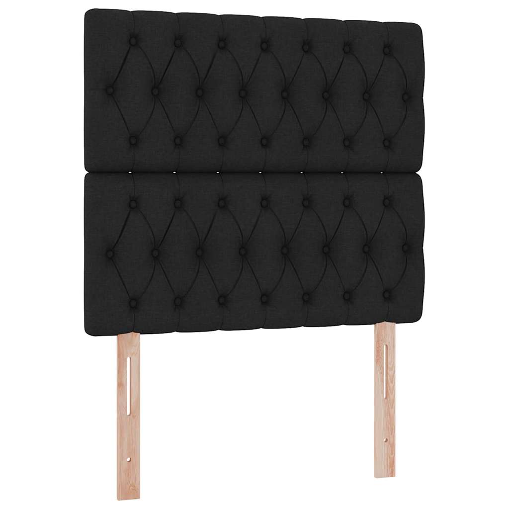 Krevet s prostorom za pohranu s LED-om Crna 90 x 190 cm