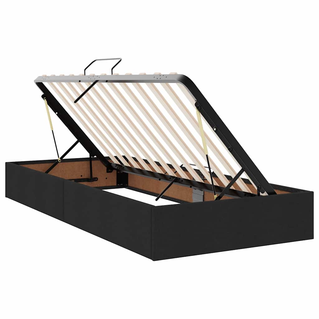 Krevet s prostorom za pohranu s LED-om Crna 100 x 200 cm