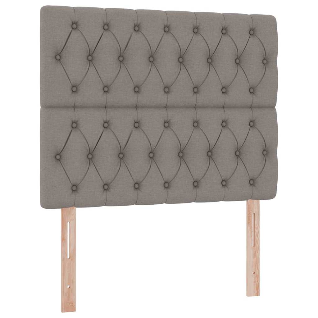 Krevet s prostorom za pohranu s LED-om Sivo-smeđa 120 x 200 cm