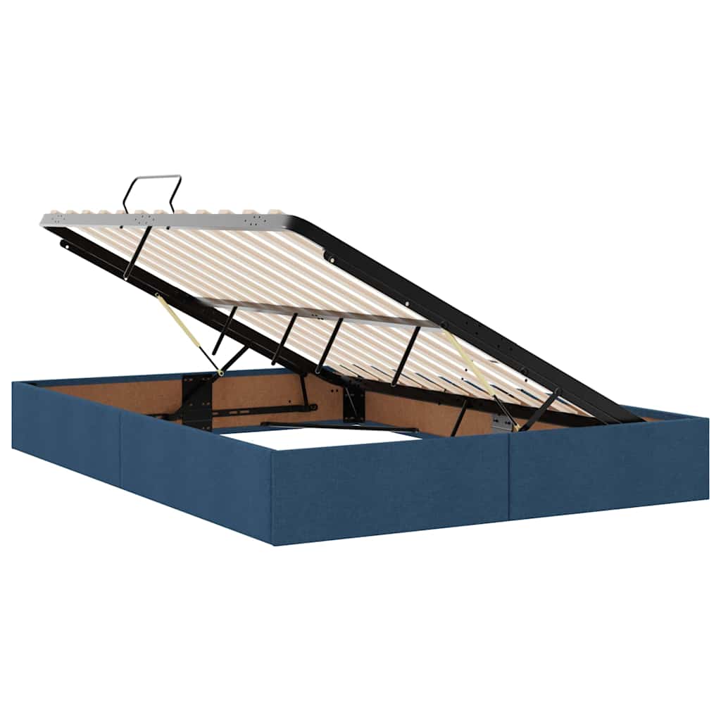 Krevet s prostorom za pohranu s LED-om Plava 140 x 200 cm