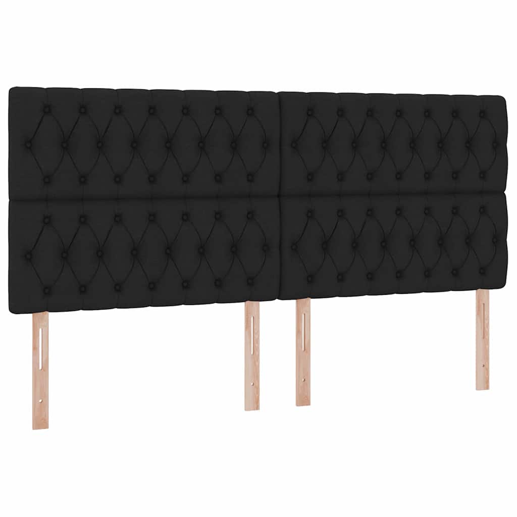 Krevet s prostorom za pohranu s LED-om Crna 200 x 200 cm
