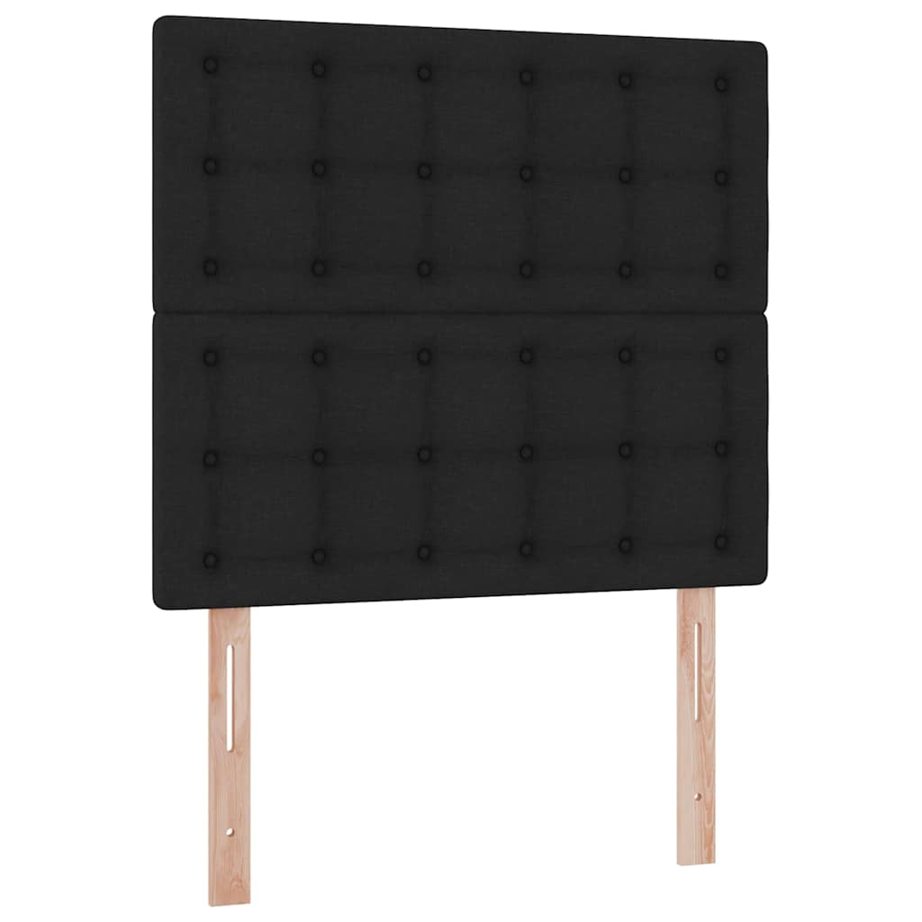 Krevet s prostorom za pohranu s LED-om Crna 90 x 190 cm