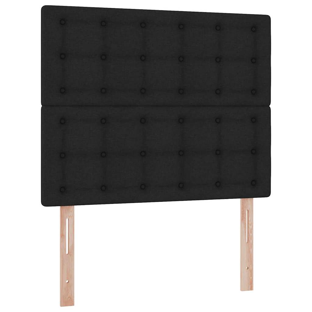 Krevet s prostorom za pohranu s LED-om Crna 120 x 190 cm