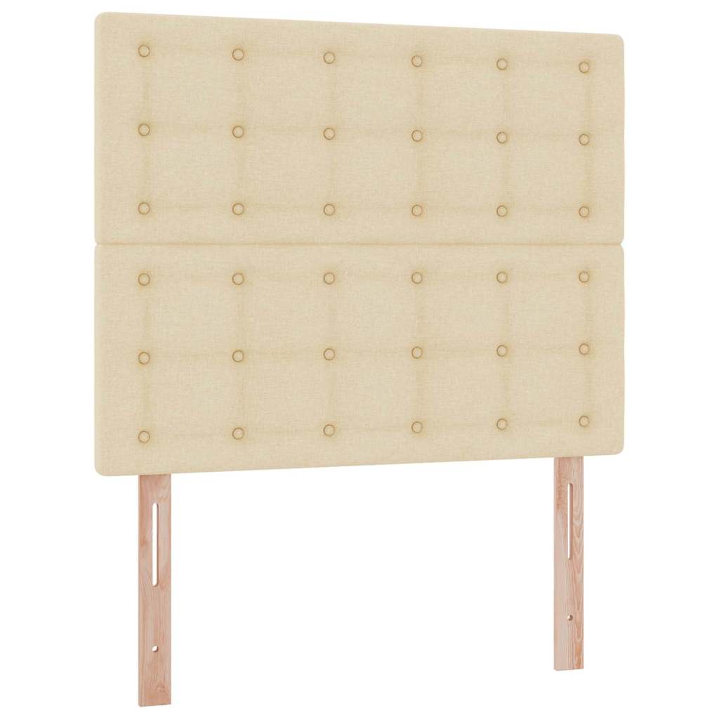 Krevet s prostorom za pohranu s LED-om Krema 120 x 190 cm