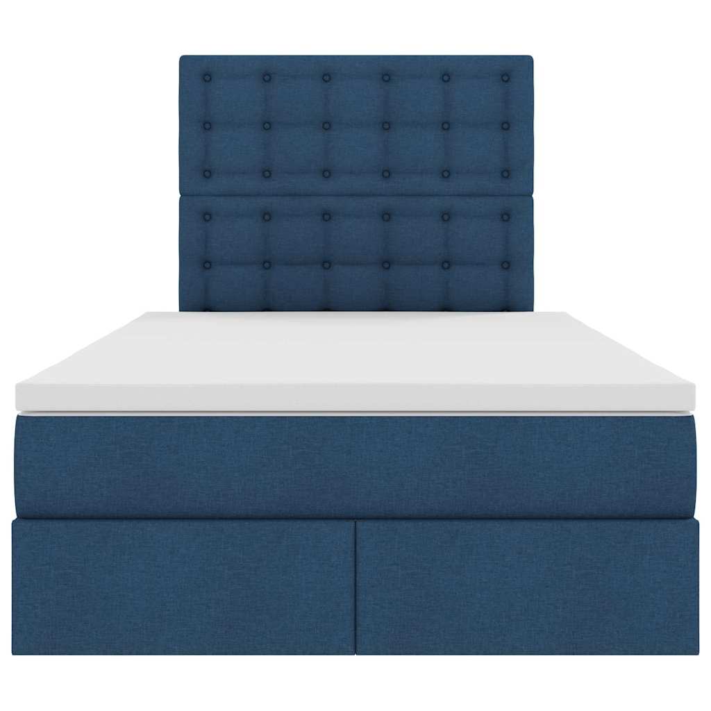 Krevet s prostorom za pohranu s LED-om Plava 120 x 190 cm