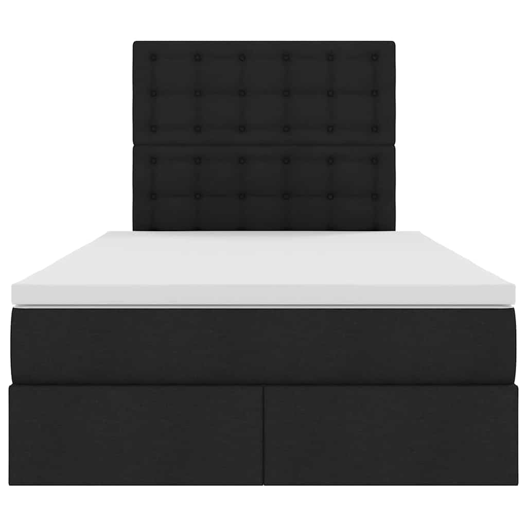 Krevet s prostorom za pohranu s LED-om Crna 120 x 200 cm