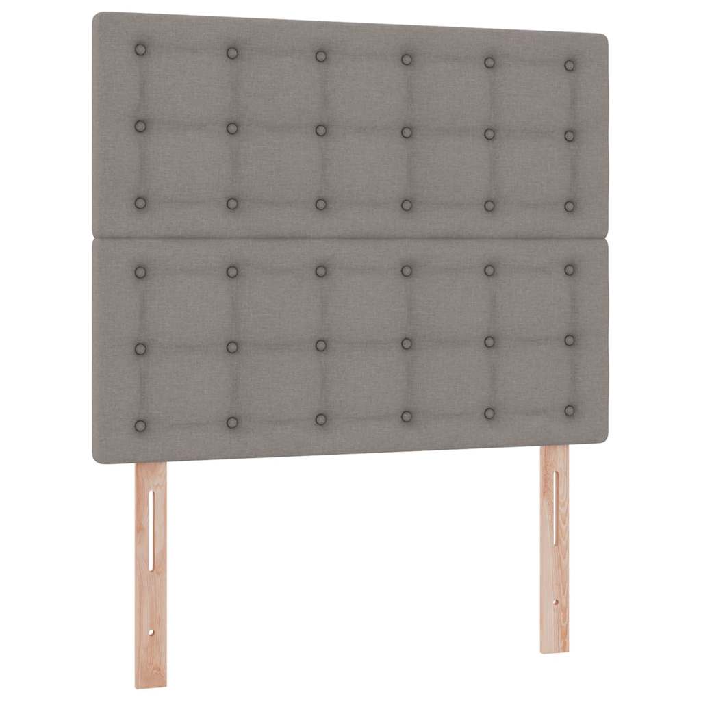 Krevet s prostorom za pohranu s LED-om Sivo-smeđa 120 x 200 cm