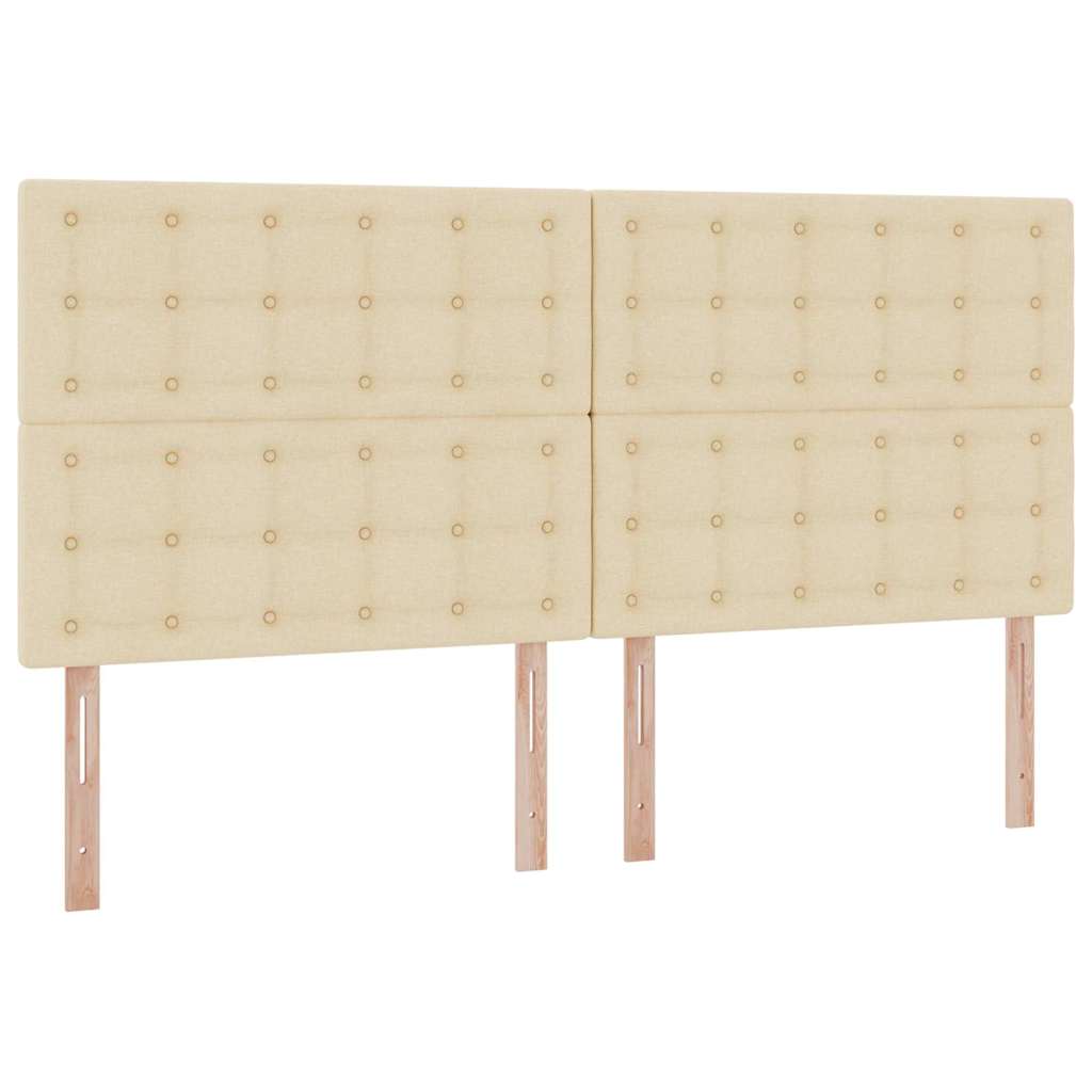 Krevet s prostorom za pohranu s LED-om Krema 200 x 200 cm