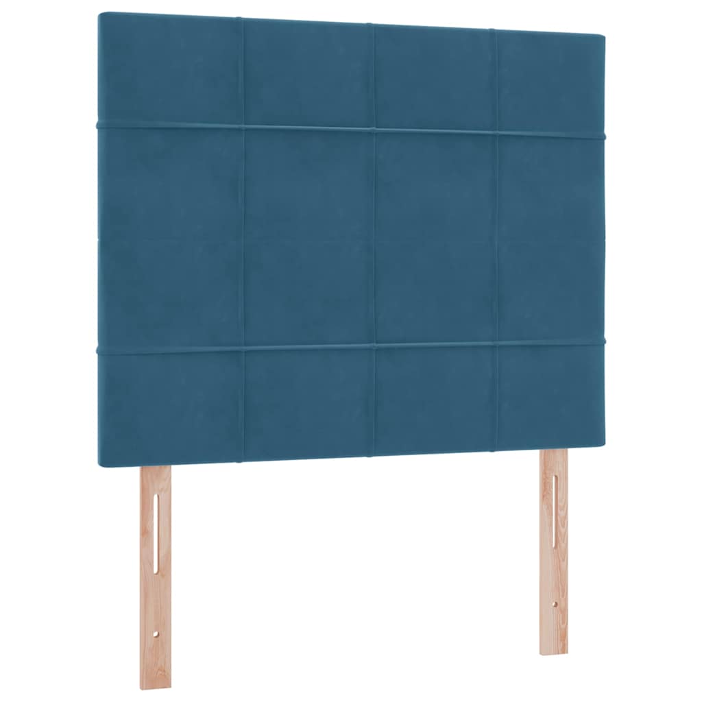 Krevet s prostorom za pohranu s LED-om Tamno plava 120 x 200 cm
