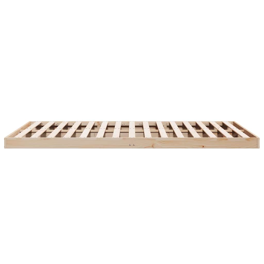 Krevet s daskama Prirodna 213,5 x 204 x 9 cm Čvrsto borovo drvo