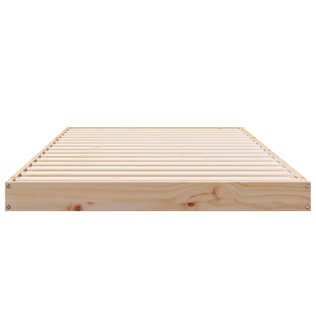 Krevet s daskama Prirodna 80 x 220 cm Čvrsto borovo drvo