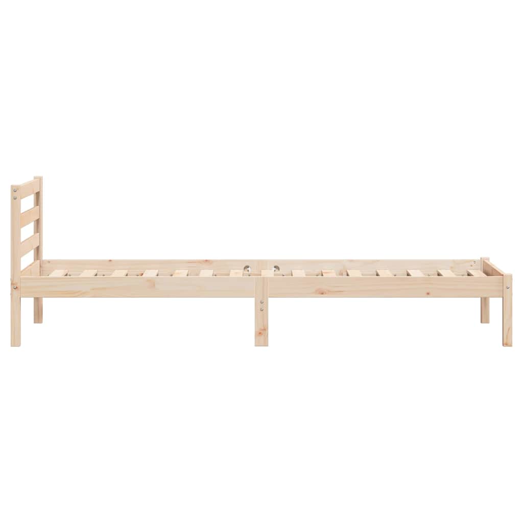 Krevetna konstrukcija s uzglavljem Smeđa 215,5 x 85,5 x 69,5 cm