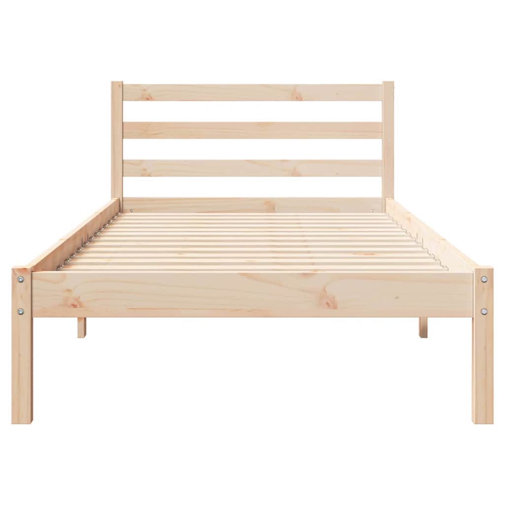 Krevetna konstrukcija s uzglavljem Smeđa 215,5 x 95,5 x 69,5 cm