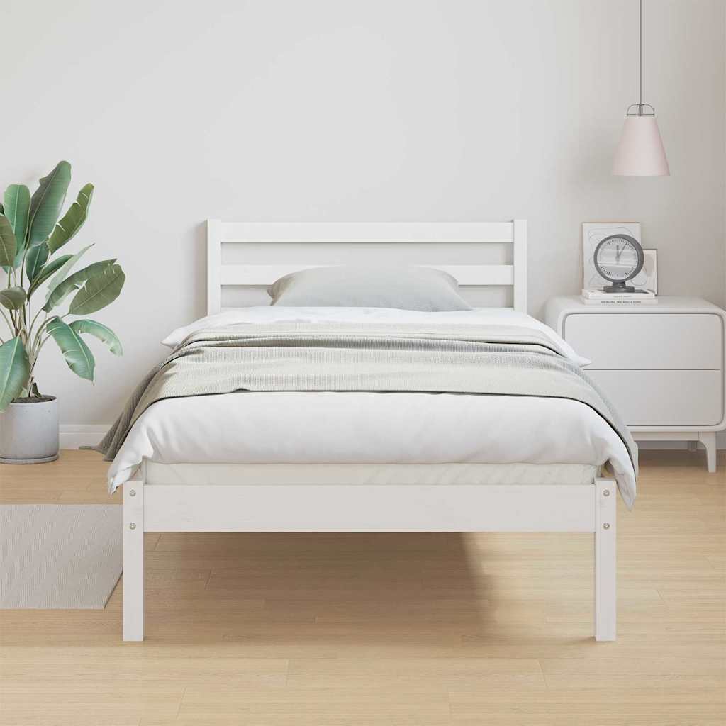 Krevetna konstrukcija Bijelo 215,5 x 95,5 x 69,5 cm