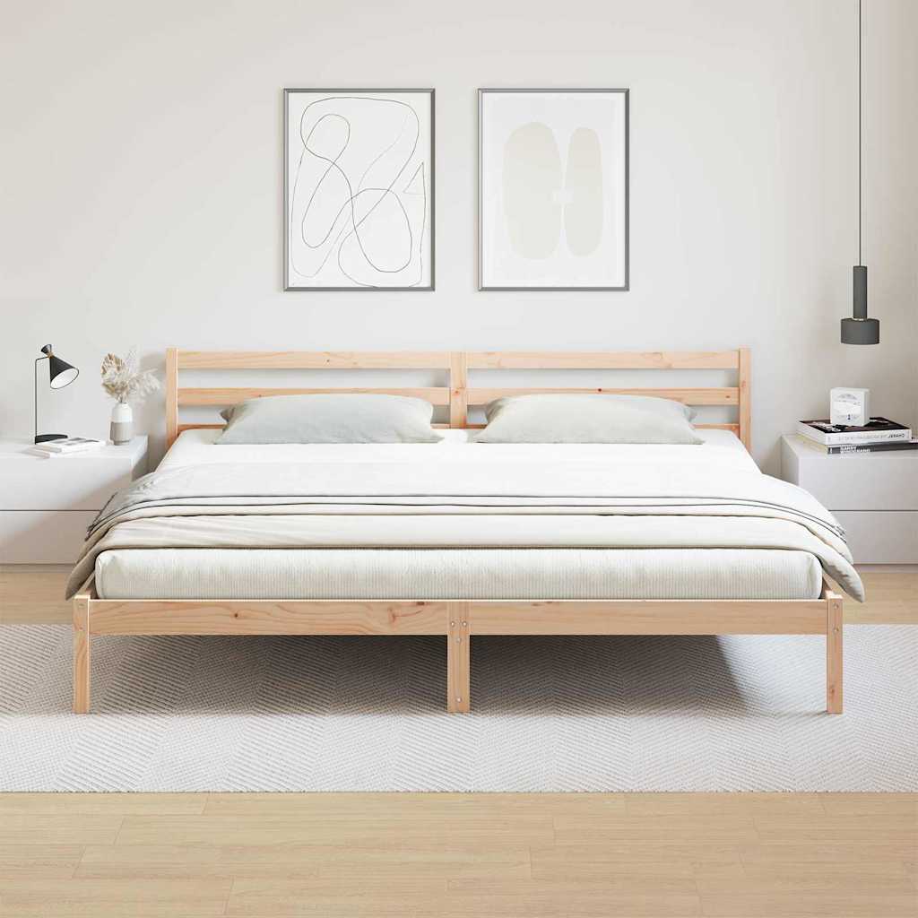 Krevetna konstrukcija Smeđa 215,5 x 185,5 x 69,5 cm