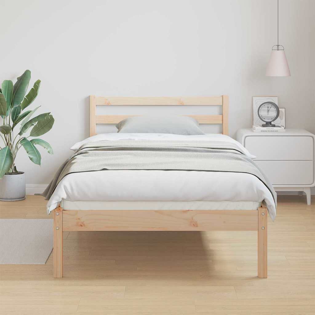 Krevetna konstrukcija s uzglavljem Smeđa 225,5 x 85,5 x 69,5 cm