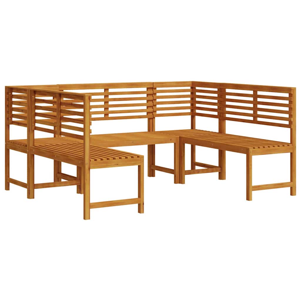 Set vrtne klupe 5 pcs Smeđa Čvrsto drvo akacije