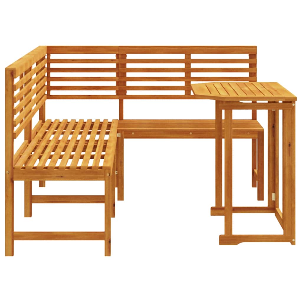 Set vrtne klupe 3 pcs Smeđa Čvrsto drvo akacije
