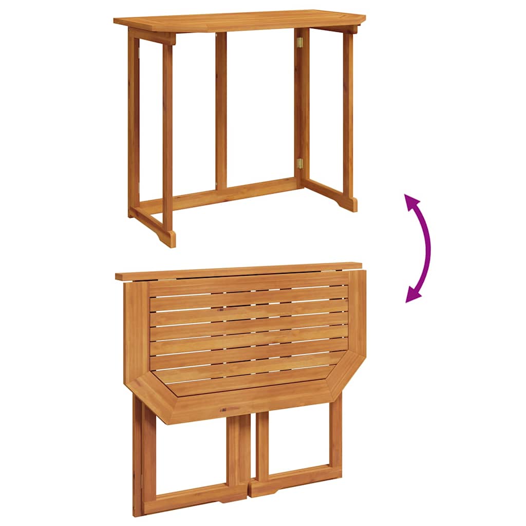 Bistro set za vrt 3 pcs Smeđa Čvrsto drvo akacije