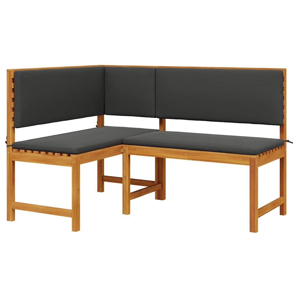 Set vrtne klupe 3 pcs Smeđa Čvrsto drvo akacije